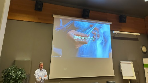 Spinnova presentation - Day 7 - Valet Rautpohja and JAMK University, Tampere - Paper Science and Engineering Study Abroad